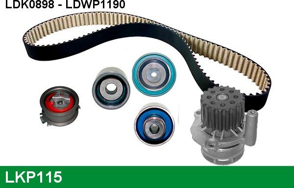 LUCAS LKP115 - Water Pump & Timing Belt Set autospares.lv