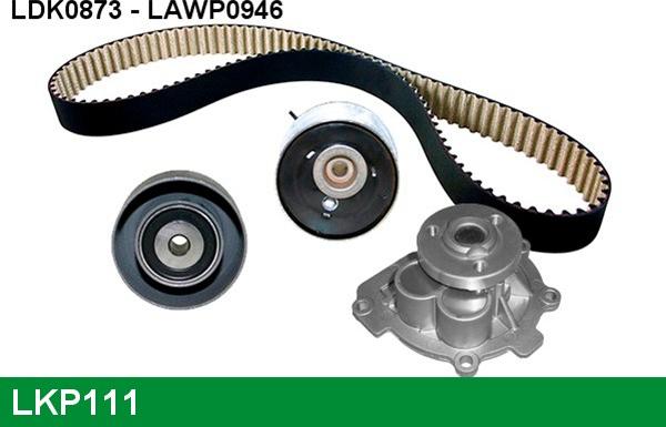 LUCAS LKP111 - Water Pump & Timing Belt Set autospares.lv