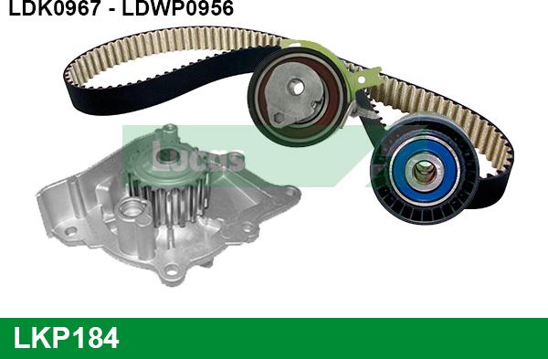 LUCAS LKP184 - Water Pump & Timing Belt Set autospares.lv