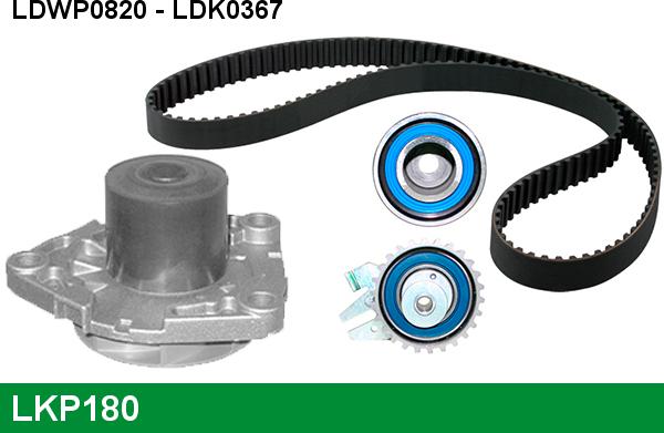 LUCAS LKP180 - Water Pump & Timing Belt Set autospares.lv