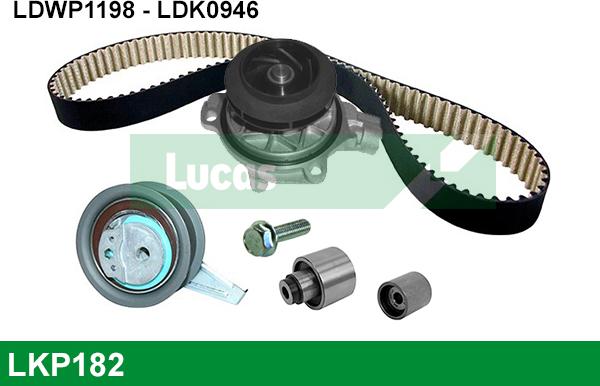 LUCAS LKP182 - Water Pump & Timing Belt Set autospares.lv
