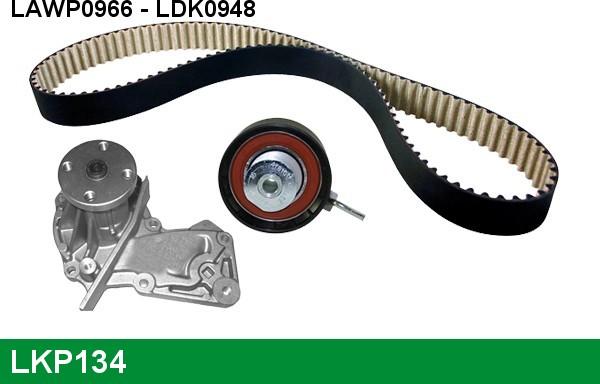 LUCAS LKP134 - Water Pump & Timing Belt Set autospares.lv