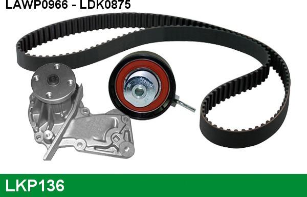 LUCAS LKP136 - Water Pump & Timing Belt Set autospares.lv