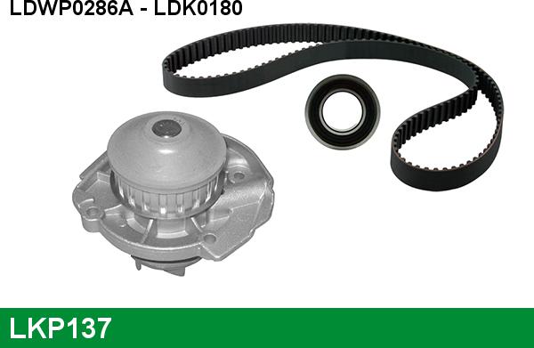 LUCAS LKP137 - Water Pump & Timing Belt Set autospares.lv