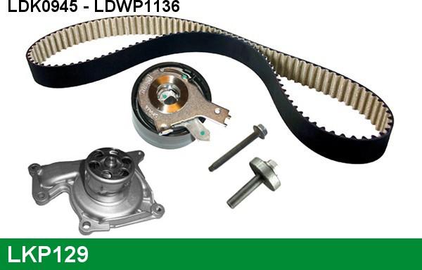 LUCAS LKP129 - Water Pump & Timing Belt Set autospares.lv