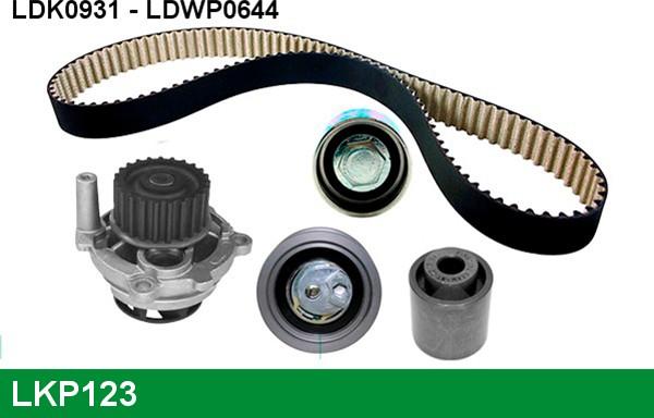 LUCAS LKP123 - Water Pump & Timing Belt Set autospares.lv