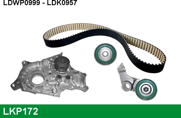 LUCAS LKP172 - Water Pump & Timing Belt Set autospares.lv