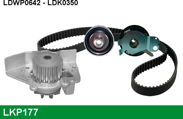 LUCAS LKP177 - Water Pump & Timing Belt Set autospares.lv