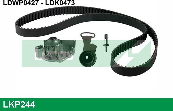 LUCAS LKP244 - Water Pump & Timing Belt Set autospares.lv