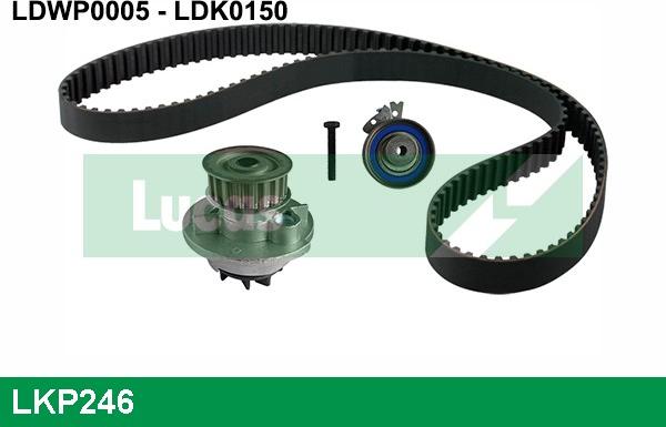 LUCAS LKP246 - Water Pump & Timing Belt Set autospares.lv