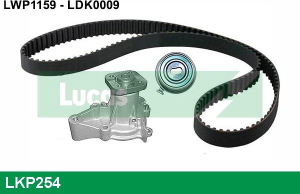 LUCAS LKP254 - Water Pump & Timing Belt Set autospares.lv