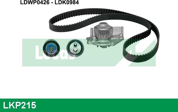 LUCAS LKP215 - Water Pump & Timing Belt Set autospares.lv