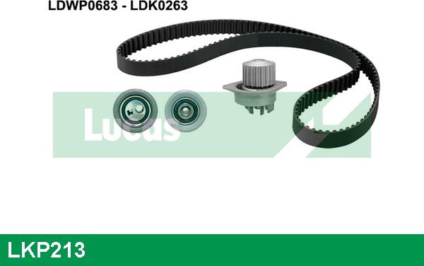 LUCAS LKP213 - Water Pump & Timing Belt Set autospares.lv