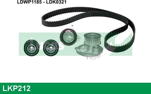 LUCAS LKP212 - Water Pump & Timing Belt Set autospares.lv