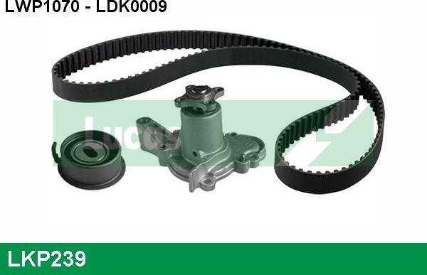 LUCAS LKP239 - Water Pump & Timing Belt Set autospares.lv