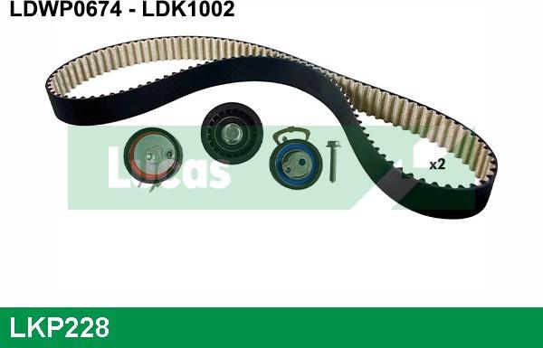 LUCAS LKP228 - Water Pump & Timing Belt Set autospares.lv