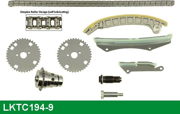 LUCAS LKTC194-9 - Timing Chain Kit autospares.lv