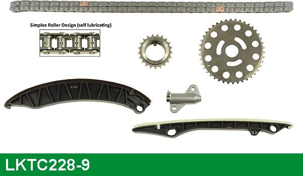 LUCAS LKTC228-9 - Timing Chain Kit autospares.lv