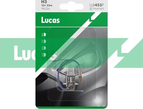 LUCAS LLB453P - Bulb, spotlight autospares.lv