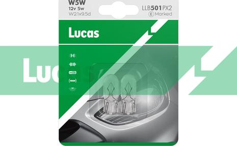 LUCAS LLB501PX2 - Bulb, indicator autospares.lv