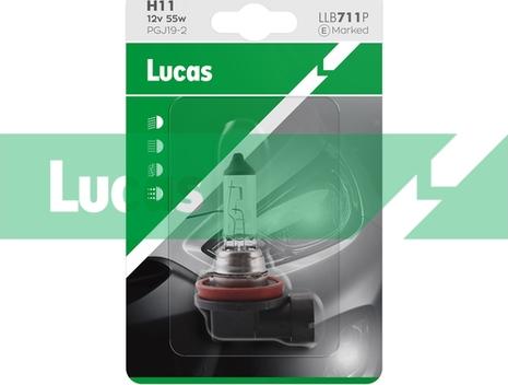 LUCAS LLB711P - Bulb, spotlight autospares.lv