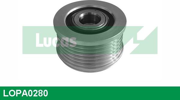 LUCAS LOPA0280 - Pulley, alternator, freewheel clutch autospares.lv