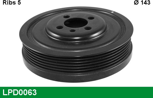 LUCAS LPD0063 - Belt Pulley, crankshaft autospares.lv