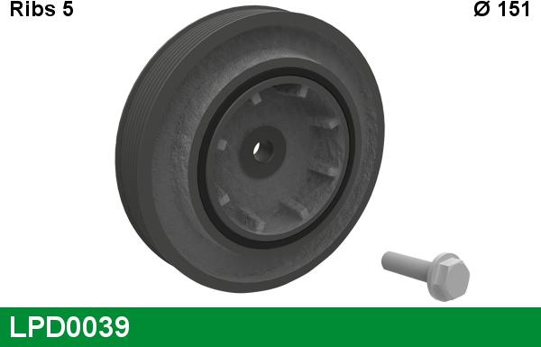 LUCAS LPD0039 - Belt Pulley, crankshaft autospares.lv