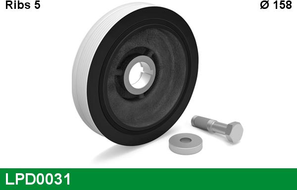 LUCAS LPD0031 - Belt Pulley, crankshaft autospares.lv