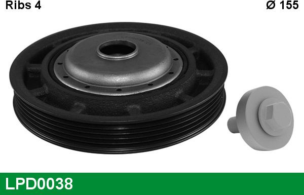 LUCAS LPD0038 - Belt Pulley, crankshaft autospares.lv