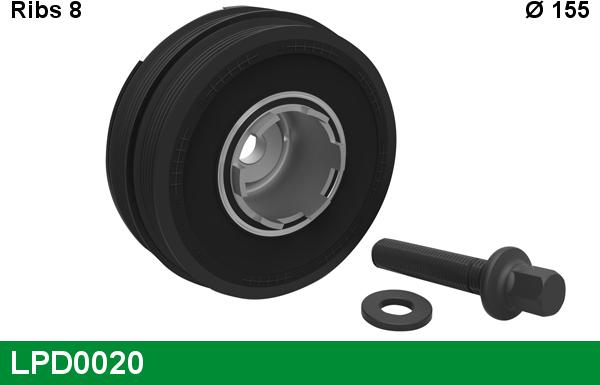 LUCAS LPD0020 - Belt Pulley, crankshaft autospares.lv