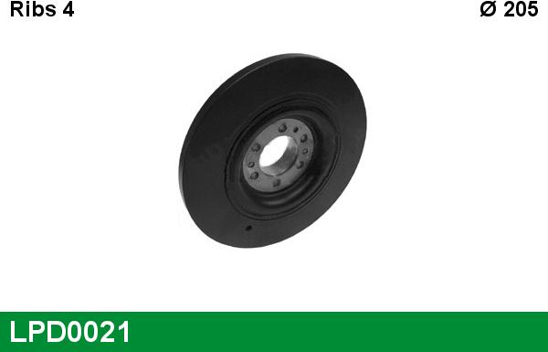 LUCAS LPD0021 - Belt Pulley, crankshaft autospares.lv