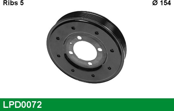 LUCAS LPD0072 - Belt Pulley, crankshaft autospares.lv