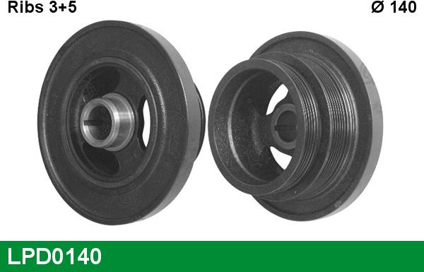 LUCAS LPD0140 - Belt Pulley, crankshaft autospares.lv