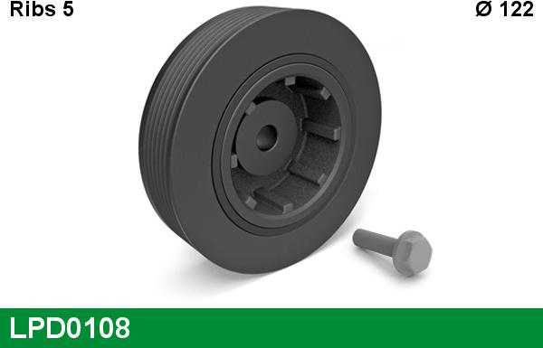 LUCAS LPD0108 - Belt Pulley, crankshaft autospares.lv