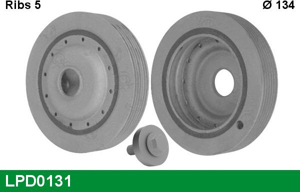 LUCAS LPD0131 - Belt Pulley, crankshaft autospares.lv