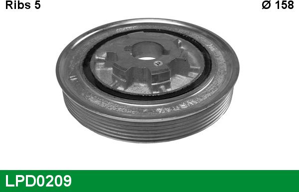 LUCAS LPD0209 - Belt Pulley, crankshaft autospares.lv