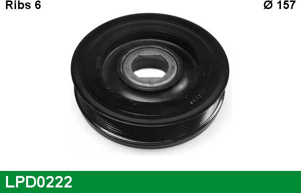 LUCAS LPD0222 - Belt Pulley, crankshaft autospares.lv