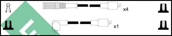 LUCAS LUC4400 - Ignition Cable Kit autospares.lv