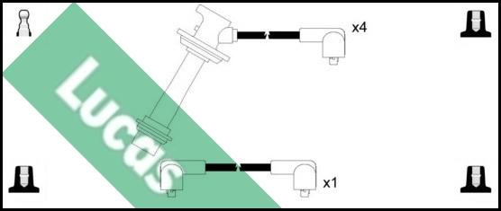 LUCAS LUC4569 - Ignition Cable Kit autospares.lv