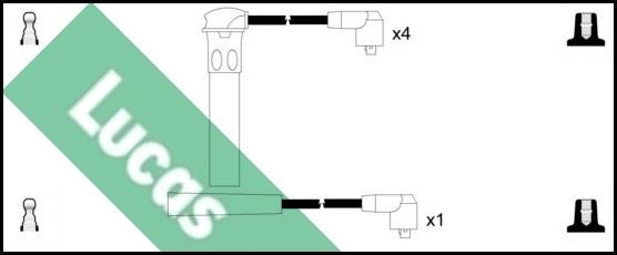 LUCAS LUC4622 - Ignition Cable Kit autospares.lv
