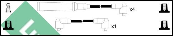 LUCAS LUC4154 - Ignition Cable Kit autospares.lv