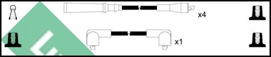 LUCAS LUC4160 - Ignition Cable Kit autospares.lv