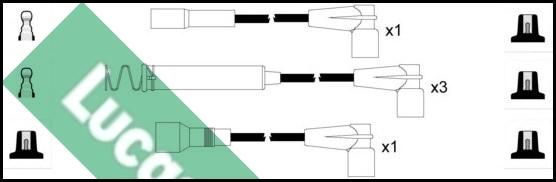 LUCAS LUC4174 - Ignition Cable Kit autospares.lv