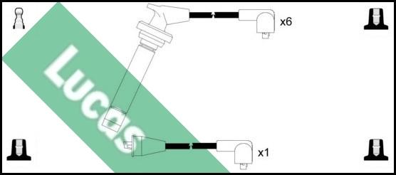 LUCAS LUC4354 - Ignition Cable Kit autospares.lv