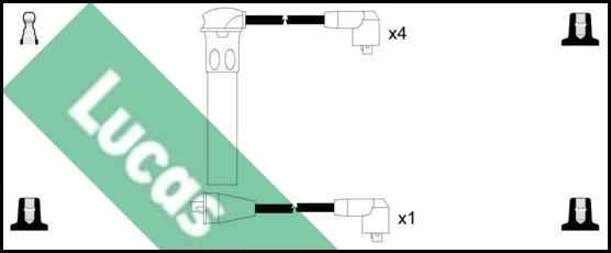 LUCAS LUC4362 - Ignition Cable Kit autospares.lv