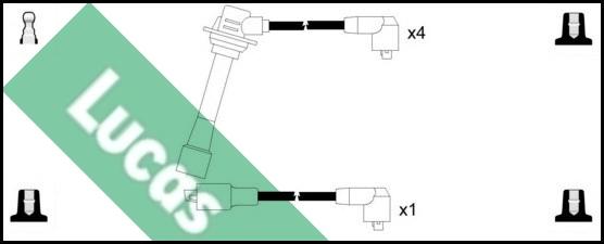 LUCAS LUC4305 - Ignition Cable Kit autospares.lv