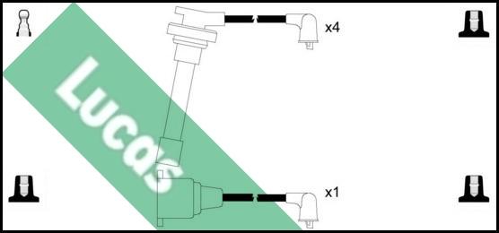 LUCAS LUC4308 - Ignition Cable Kit autospares.lv