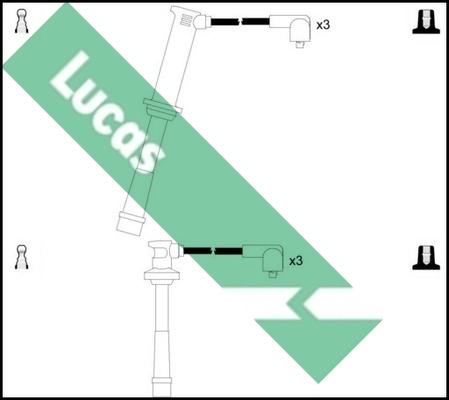 LUCAS LUC4310 - Ignition Cable Kit autospares.lv