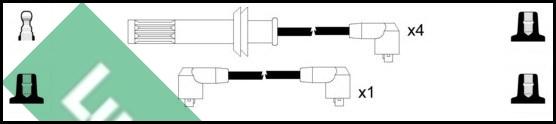 LUCAS LUC4201 - Ignition Cable Kit autospares.lv